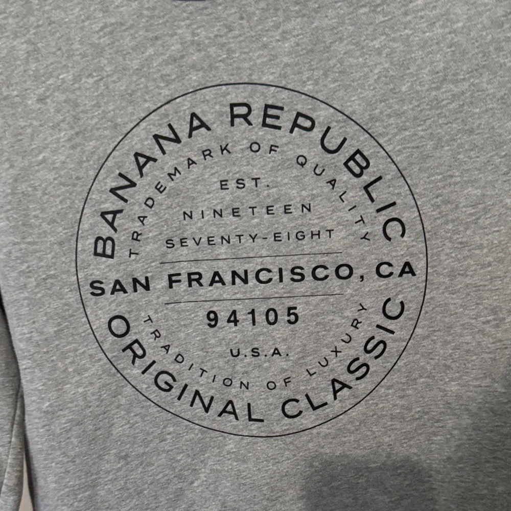 Banana Republic Classic Gray Crewneck Sweater